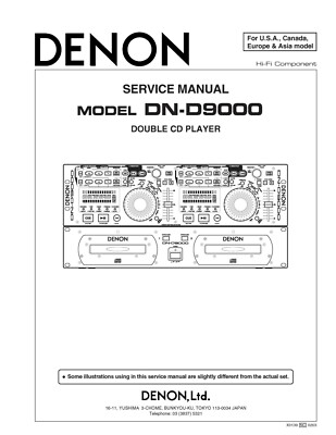 Service Manual-Anleitung für Denon DN-D9000 