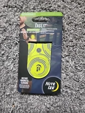 Magnetic LED Marker Rechargeable Light Reflective Safety Nite Ize TagLit Green