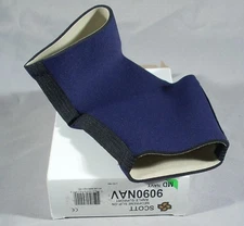 NEW SCOTT NEOPRENE SLIP-ON ANKLE SUPPORT NAVY BLUE MEDIUM 9090 MD NAV