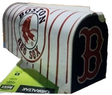 JUMBO Boston Red Sox Mailbox ~ TICKETS~HELMETS~HATS~NO PAINT~NO FADING!! MLB