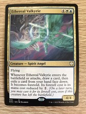 Ethereal Valkyrie MTG Magic the Gathering Card NM Mint Kaldheim Commander KHC