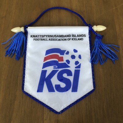Isländischer Fußballverband KSI Wimpel Pennant/Fanion  