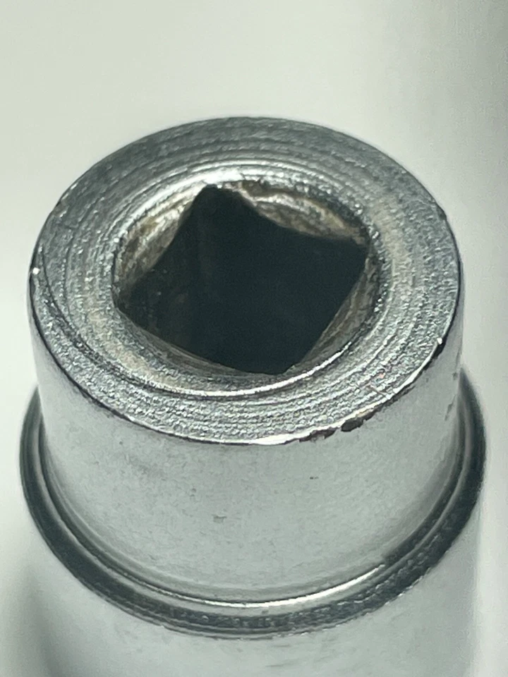 SNAP-ON TOOLS TM16 1/2" Sae 1/4" DRIVE SHALLOW 6 POINT SOCKET NICE USA TM16 - Image 3 of 4