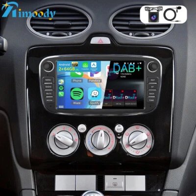 DAB+ Android 15 Autoradio für Ford Focus II Mk2 Mondeo 2008-2011 GPS Navi 2+64GB - Bild 1 von 4