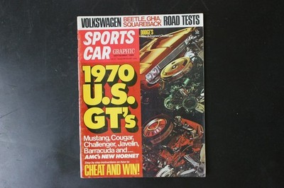 SPORTS CAR GRAPHIC Magazine September 1969 1970 U.S. GT's Muscle Cars