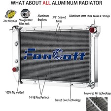 4 Rows Aluminum Radiator Fits For 1971-1973 Ford Mustang Mercury Cougar V8 Cc381