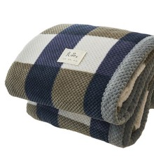 Chunky Knit Blanket Throw Soft Chenille Yarn Machine Washable Knitted Bed Sofa