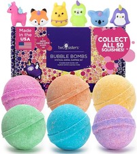 Mystical Bath Bombs for Girls and Boys with Surprise Toys Inside 6 Pack - Lar...
