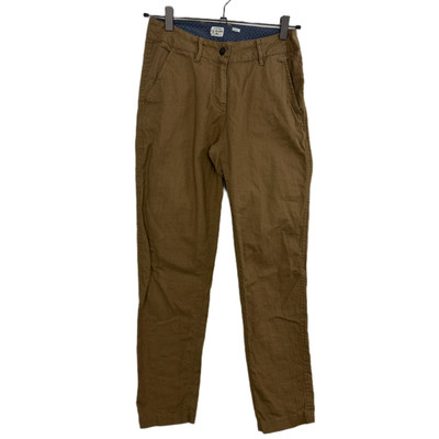 Bridge & Burn Portland Pants Womens Size 25 Brown Linen Trousers Casual USA Made