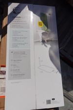 Hoop Shaped Aluminum Shower Curtain Rod White for Freestanding and Clawfoot Tubs