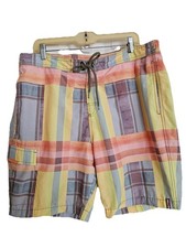 Men's Tommy Bahama Mesh Lined Tropical Swim Trunks Shorts Lrg 2 Front Pockets