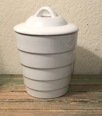 2003 Frank Lloyd Wright Guggenheim Museum White Ceramic Cookie Jar/Canister