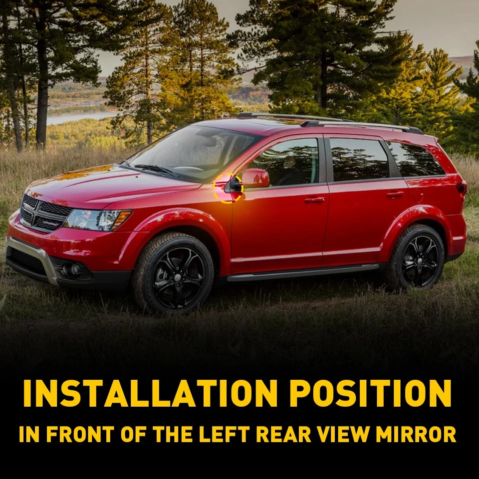 Espejo retrovisor lateral del conductor banderas moldeado apto para Dodge Journey 2009-2020 5178151AD nuevo Foto 4 de 4