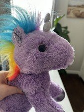 12 Inch Sparkle Tales Electra Purple Unicorn Plush Stuffed Animal by Aurora