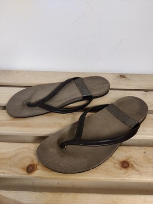 Hugo Boss Herren Flip Flops Braun Zehenstegsandalen UK 9 EU 43 Freizeit Strand