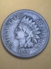 GEM XF 1860 Pointed Bust Indian Cent CN Well Preserved Private Numismatic Estate — photo 1