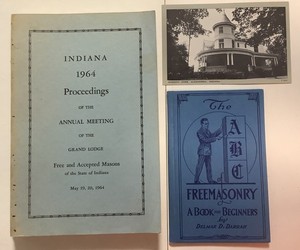 Masonic Items 1964 Indiana Proceedings The ABC of Freemasonry Alexandria IN pc