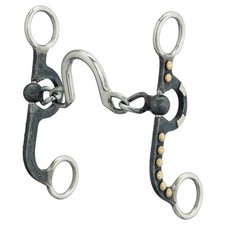 Weaver Leather 4-5/8  Pony Bit - Chain Mouth with Port, 6  Argentine Cheeks,