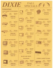 VINTAGE 1982 PANASONIC PRICE SHEET! RETAIL/WHOLESALE! TV/STEREOS/BOOMBOXES ++!