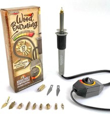 Professional Wood Burning Tool Kit - 16 Piece Set with Adjustable Pen  Tips