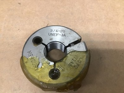 Mercury 3/4-20 UNEF-3-A Thread Ring gage no-go gage P.D. . 7142  used