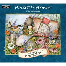 Lang Companies,  Heart and Home 2026 Wall Calendar by Susan Winget, 13.4'' X 12'