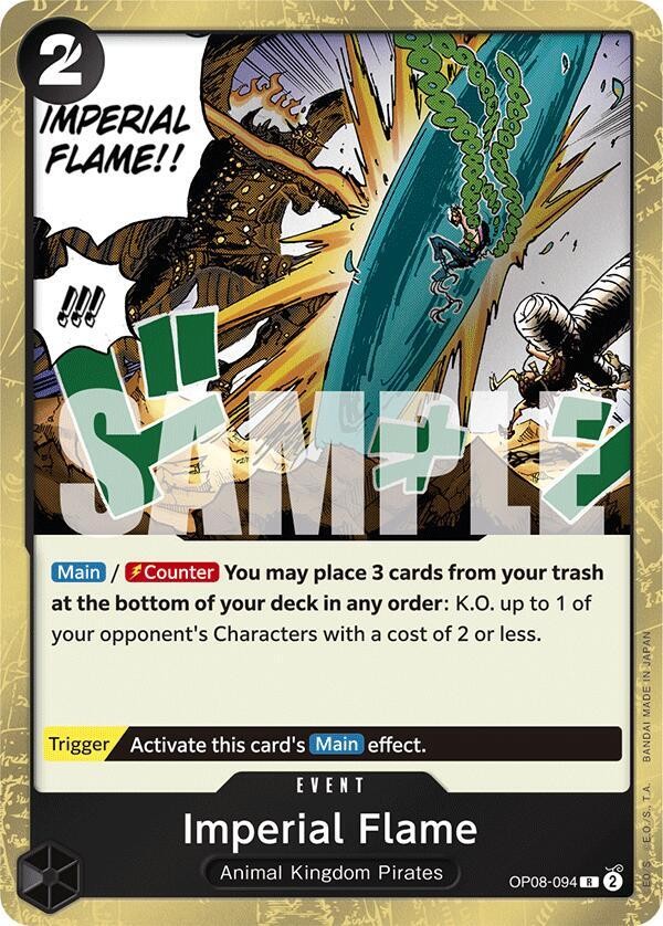 Imperial Flame OP08-094 Foil R Two Legends NM