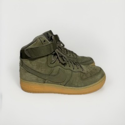 Nike Air Force 1 High WB GS Medium Olive 922066-202 Womens 7 Youth 5.5Y Boot