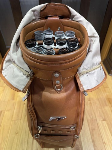 Ferrari FF Golf bag Caddy bag Brown Rare Used - Picture 9 of 12