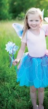 Kinderkost&uuml;m Fancy Flutter Set Blau Schmetterling Fasching Karneval