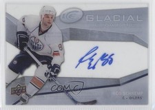 2008-09 Upper Deck Ice Glacial Graphs Rob Schremp #GG-RO Auto 0a4