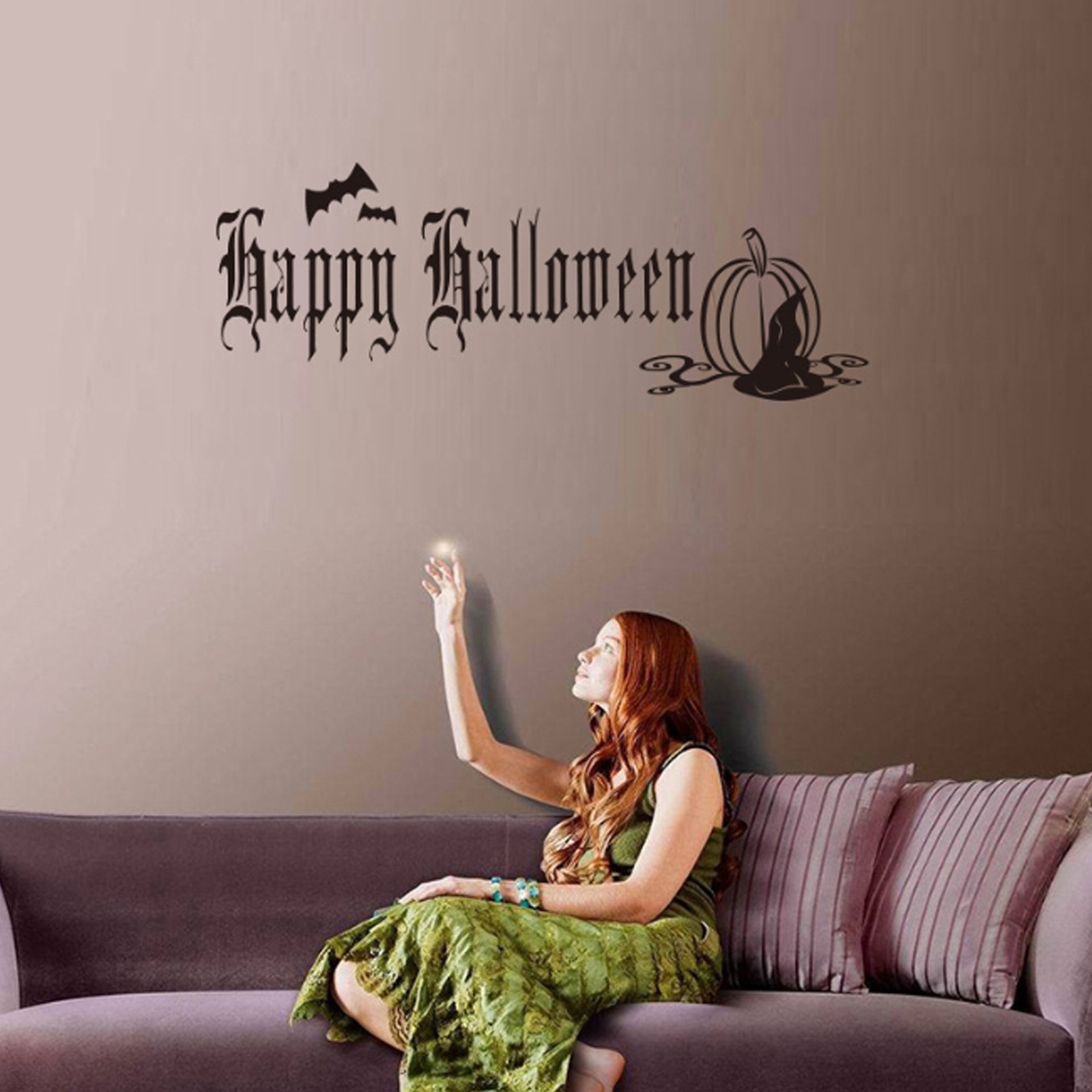 ˜AW9462 Foreign Trade Halloween Wall Sticker Background Decoration Sticker