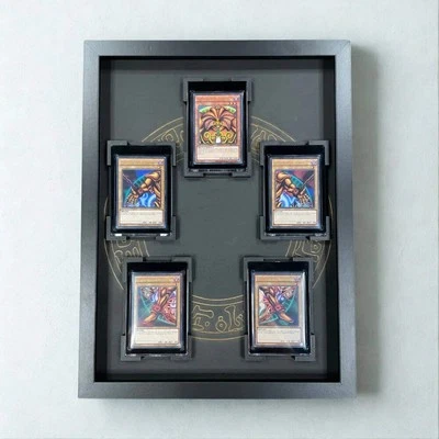 CARDFRAMES.DE Yu-Gi-Oh! Exodia Holzrahmen für 5 Magnetholder Karten | TCG Display Rahmen