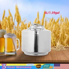 Stainless Steel 1.6Gallon Mini Ball Lock Keg System For Small Batch HomeBrewing