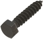 Wood Lag Screw, Black Steel, 5/16 x 1-1/2 In. 6-Pk. - N179-150