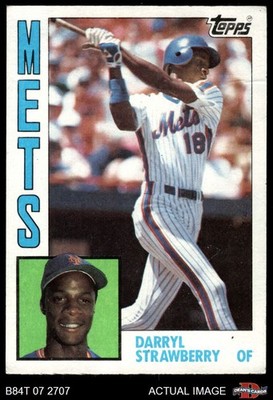 1984 Topps #182 Darryl Strawberry Mets RC ASR 5 - EX