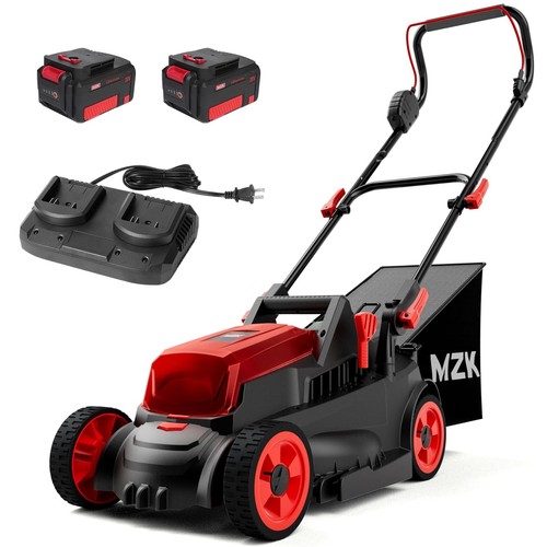 40V(2 x 20V) 13”Cordless Electric Lawn Mower,with 4-Position Height Adjustmen...