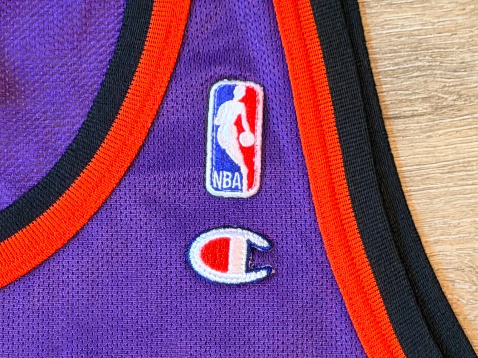 Vintage 1990s Champion Big Logo Phoenix Suns Jason Kidd NBA Basketball Jersey 48 - product detail image 8