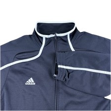Adidas Men's Black White Climalite Full Zip Track Jacket Retro Sportcore Size XL