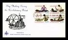 US COVER SKILLED HANDS FOR INDEPENDENCE FDC SETENANT MASONIC STAMP CLUB