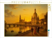 Calvendo Puzzle On The Elbe - Augustus Bridge, Hofkirche And Frauenkirche | 1000
