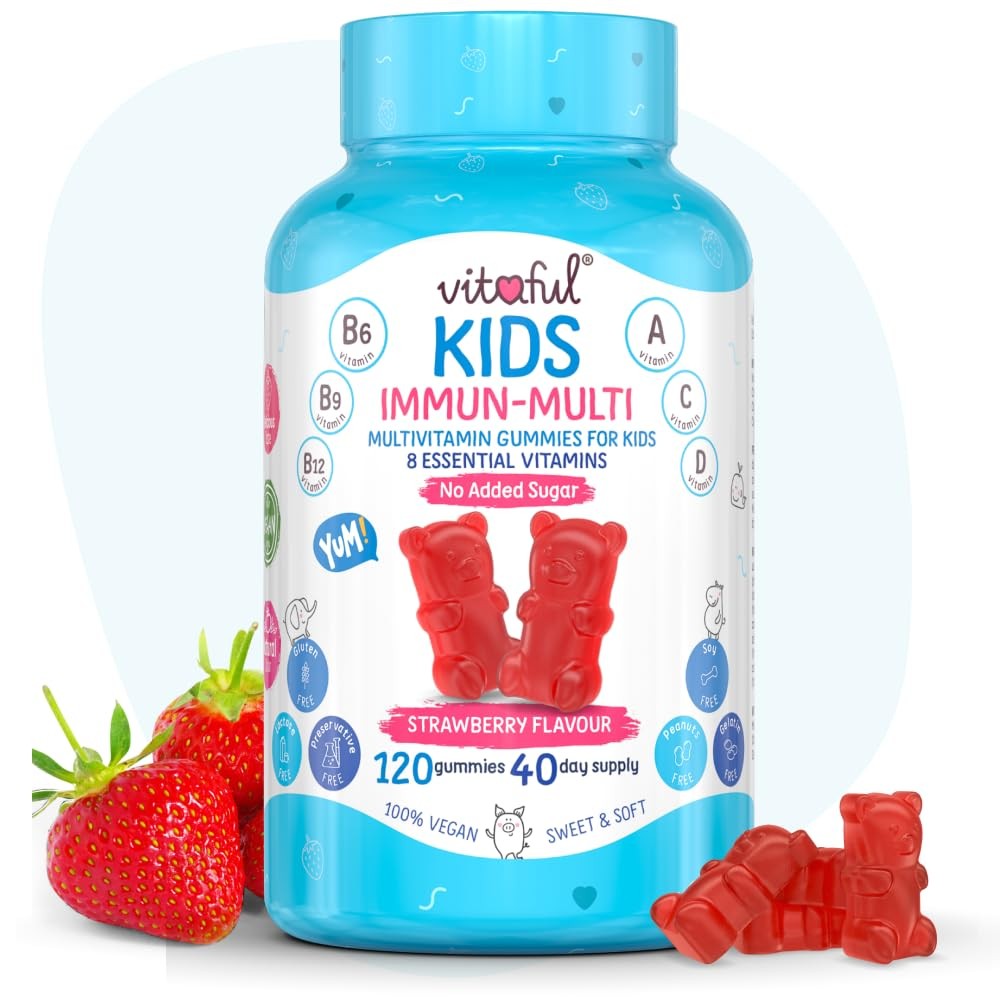 Multivitaminico Bambini Gommose VITAFUL Vegano e Senza Zucchero