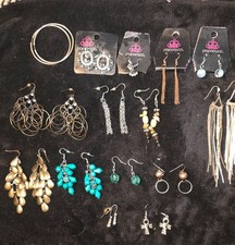 SMALL LOT-15 PAIR- OF PAPARAZZI EARRINGS
