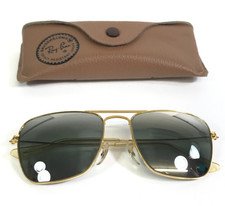 Vintage Bausch Lomb Ray-ban Small Sunglasses Caravan Gold W Bi-mirror Lenses Vintage Bausch Lomb Ray-ban Small Sunglasses Caravan Gold W Bi-mirror Lenses