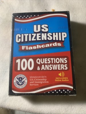 US Citizenship Flash Cards 2025 Pocket Size All 100 Current Questions Answers