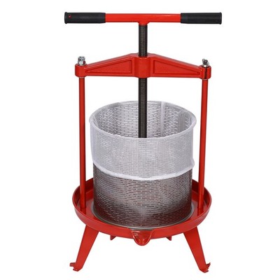 Stainless Steel Fruit Wine Press 3.69 Gallon/14L- for Apples,Grapes,Cider Making