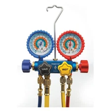 IMPERIAL 651-C Manifold Gauge Set,5 ft Hose,4 Valves 3KU72