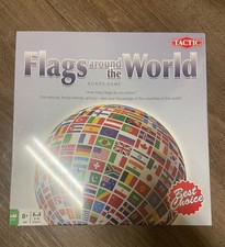 Flags Around the World Educational Family Board Game by Tactic Best Choice