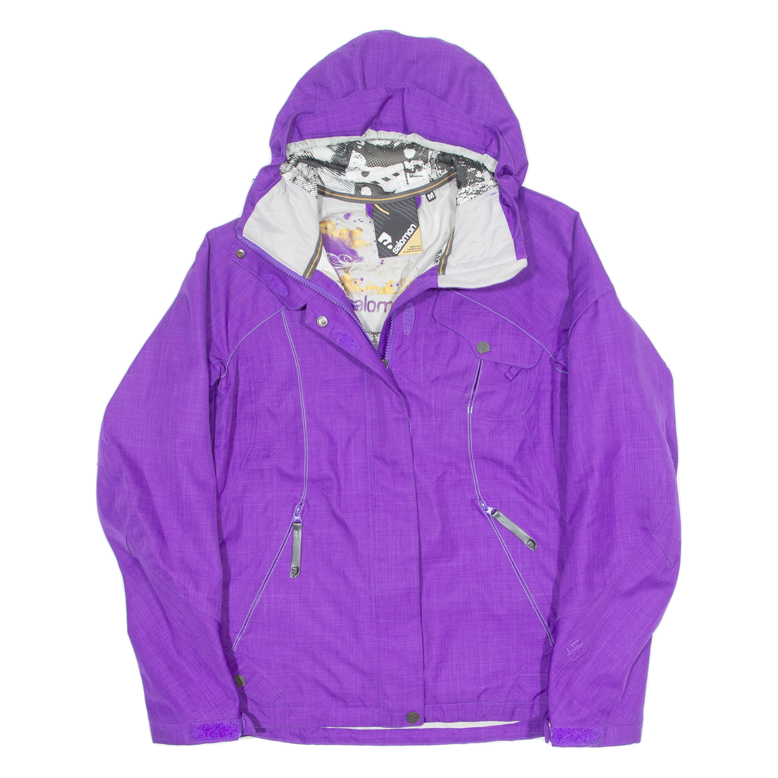 SALOMON Giacca da sci donna viola con cappuccio M