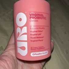 O Positiv URO pH Balance Vaginal Probiotics, 60 Capsules